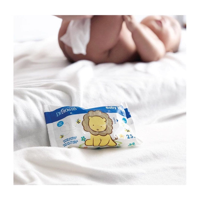 Dr brown browns Baby Wipes Isi 4 x 25s