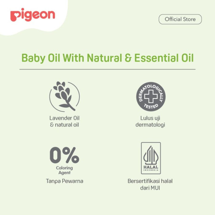 PIGEON Baby Oil With Natural & Essensial Oil 100ML