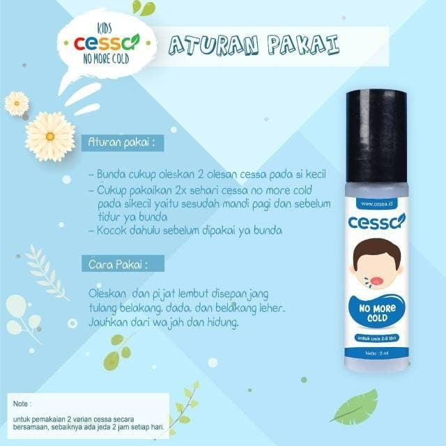 CESSA KIDS UNTUK ANAK USIA ( 2 - 8 Tahun) Essential Oil
