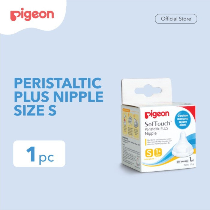 PIGEON Dot Peristaltic Plus Size SS, S, M, L, XL Isi 1 Pcs | Dot Bayi Wide Neck