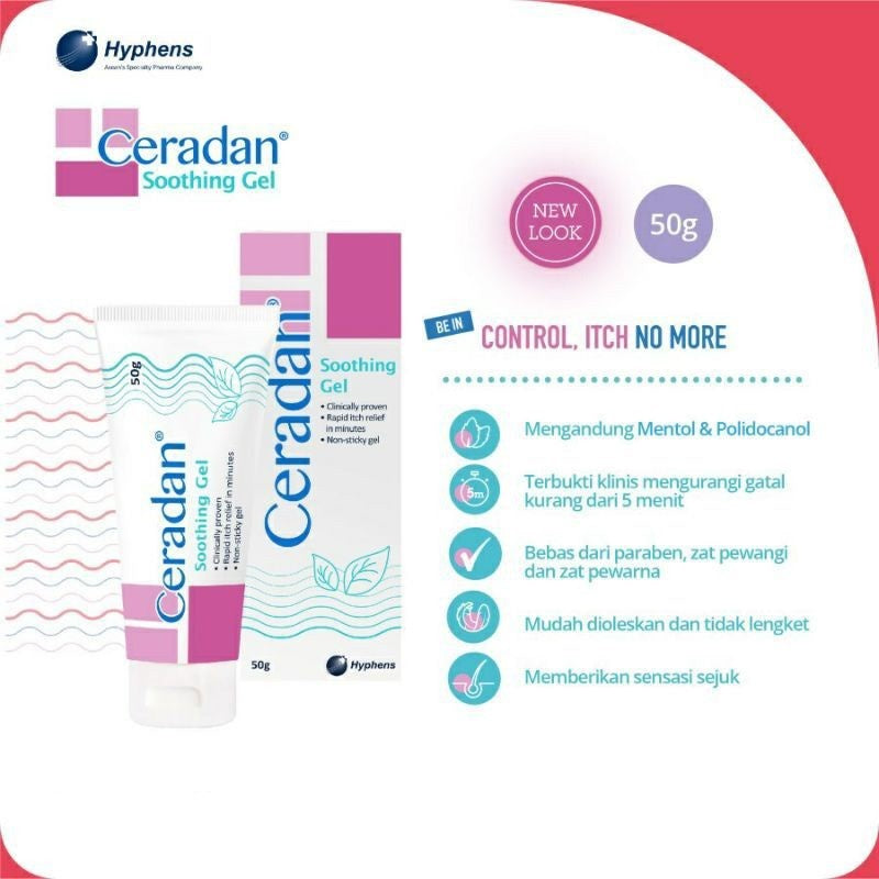 Ceradan Soothing Gel 50gr Baby Pereda Gatal