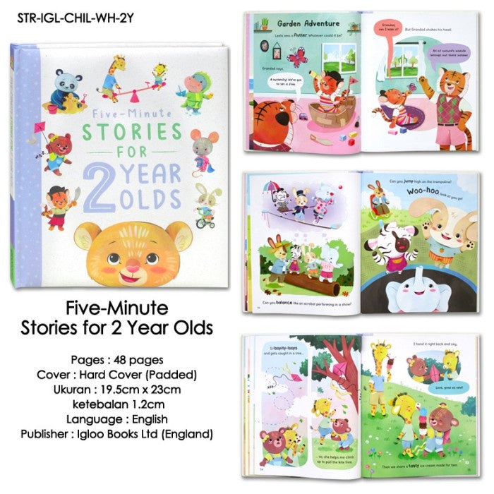 Five-Minute Stories for 1, 2, 3 Year Olds Buku Cerita Anak