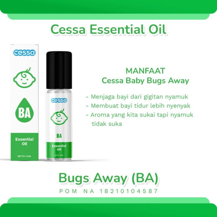 CESSA BABY ESSENTIAL OIL 8 ML PEREDA BATUK PILEK DEMAM REWEL