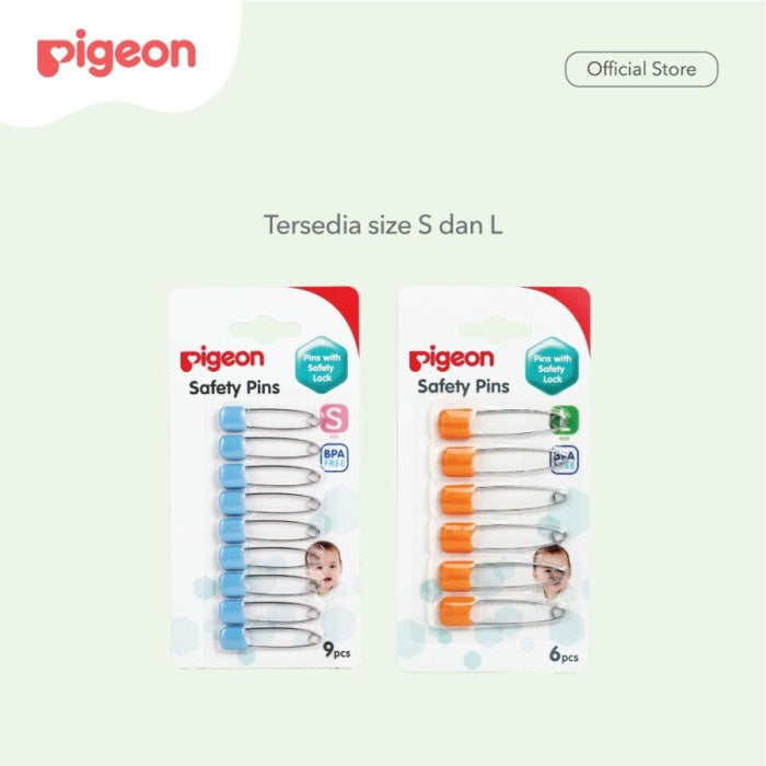 Pigeon Safety Pin L 6pcs Peniti Bayi