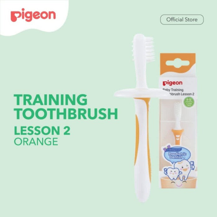 PIGEON TRAINING TOOTHBRUSH LESSON 2 sikat gigi anak bayi