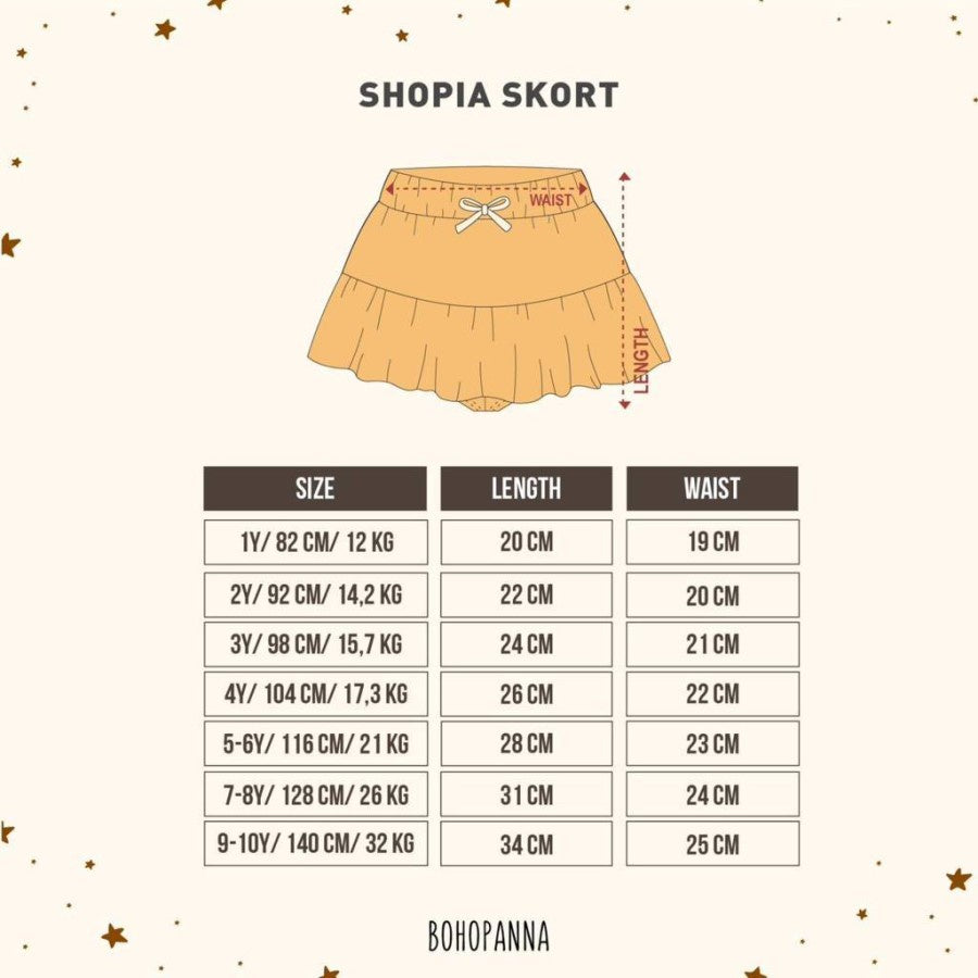 BOHOPANNA - SHOPIA SKORT - Rok Anak Perempuan