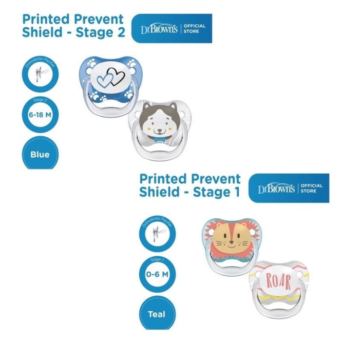 Dr Brown Prevent Shield Pacifier Stage 1/2 Empeng