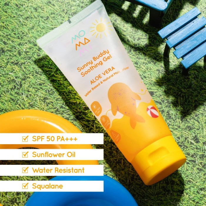 Momami Sunny Buddy Soothing Gel 100ml Aftern Sun Bayi Anak