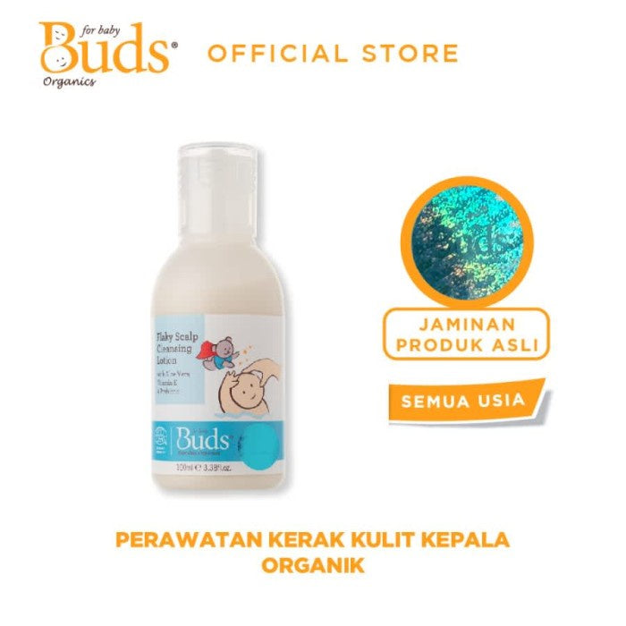 Buds Organics Flaky Scalp Cleansing Lotion - Terapi Kerak Kulit Kepala