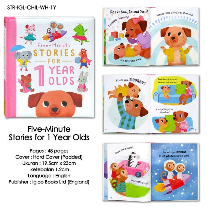 Five-Minute Stories for 1, 2, 3 Year Olds Buku Cerita Anak