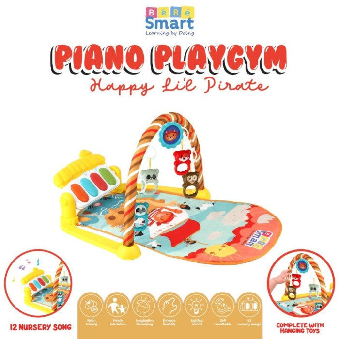 BebeSmart Piano Playgym Playmat Music Bayi Anak
