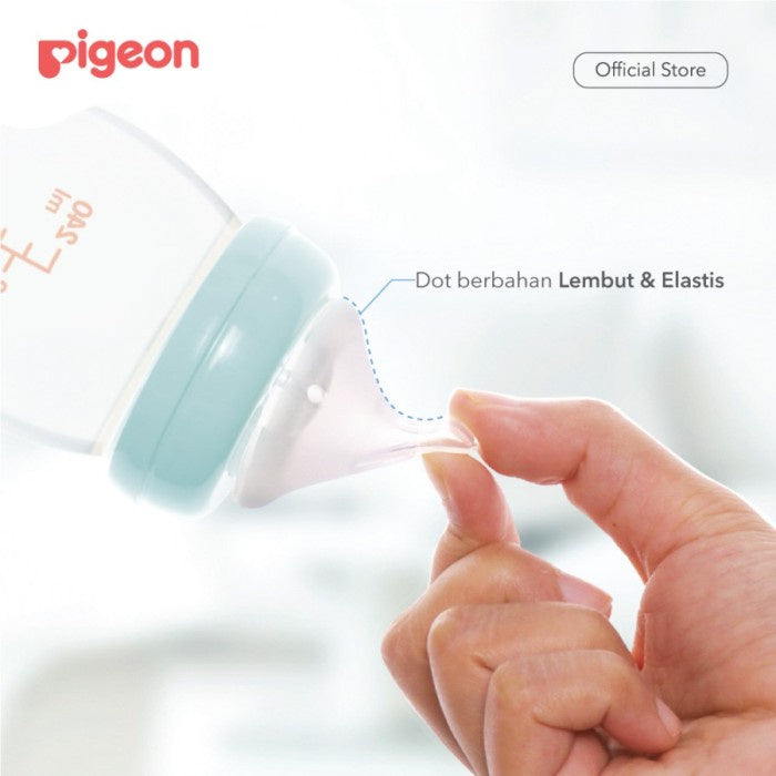 PIGEON Dot Peristaltic Plus Size SS, S, M, L, XL Isi 1 Pcs | Dot Bayi Wide Neck