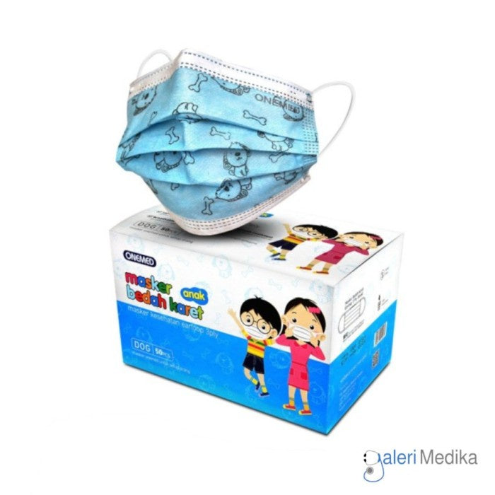 Onemed Masker Medis Anak 3 Ply Box Isi 50pcs