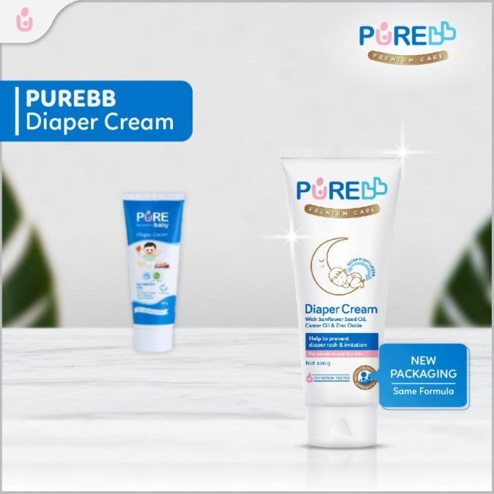 PUREBB DIAPER CREAM 100gr Lotion Nappy Bayi Popok