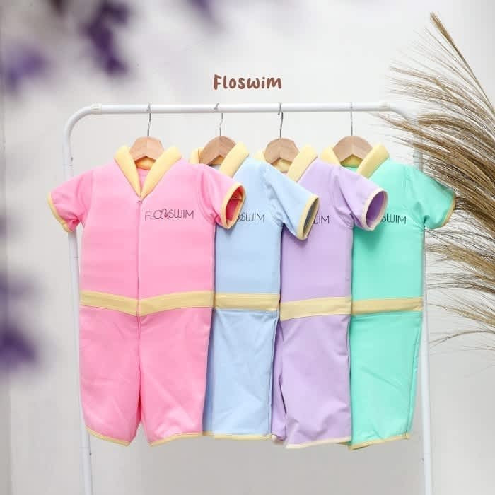 BAJU RENANG ANAK BAYI - BAJU RENANG FLOSWIM FLOATING SWIMSUIT S-XL