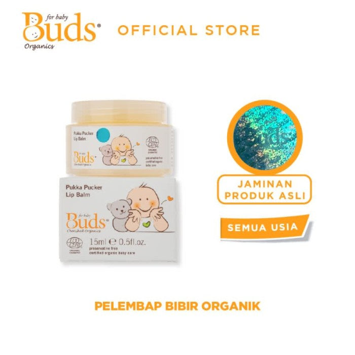 Buds Organics Pukka Pucker Lip Balm - Pelembab Bibir Bayi & Anak