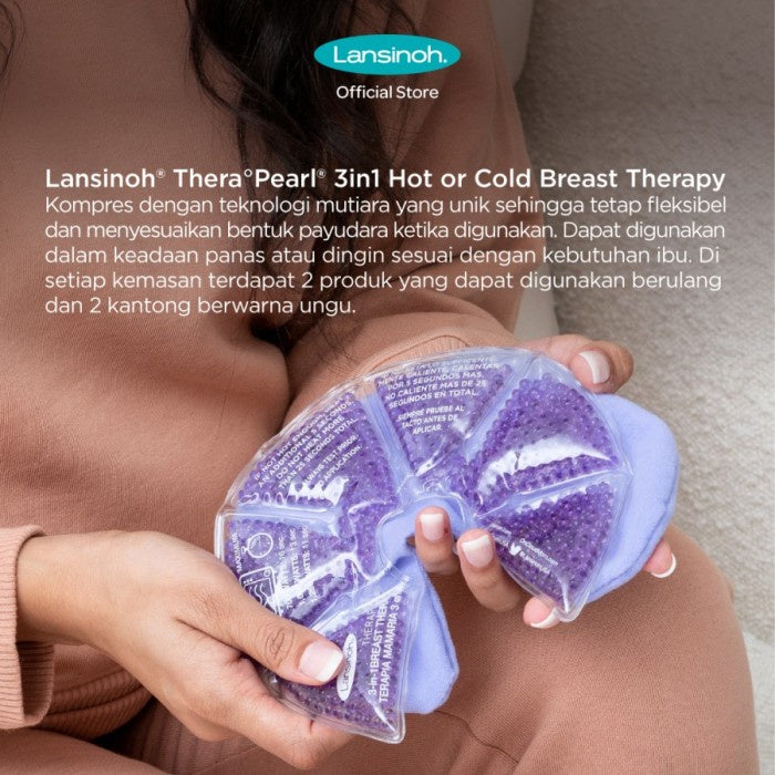 LANSINOH Thera Pearl 3In1 Hot Or Cold - Kompres Payudara Hangat Dingin