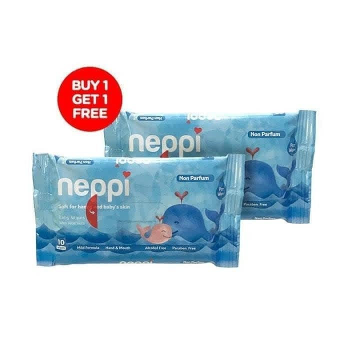 Neppi Wipes Non Parfum 10s BOGO Buy 1 get 1 Non perfume