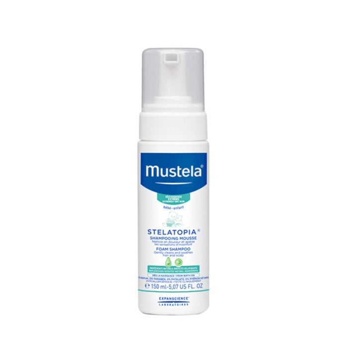 Mustela Stelatopia Foam Shampoo 150ml Newborn Avocado Oil