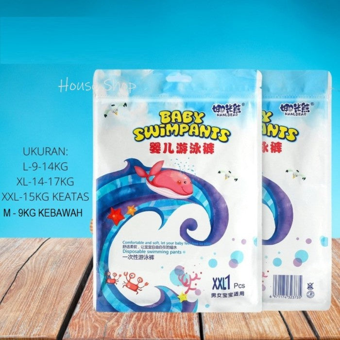 HS-0030 Popok Renang Bayi Batita Balita Tahan Air Baby Swim Diapers