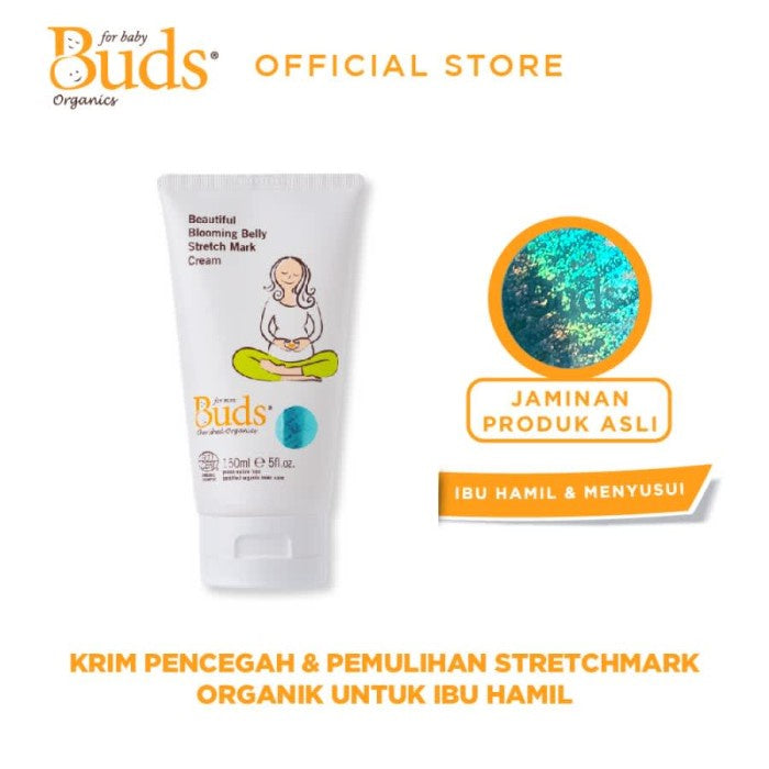 Buds Organics Beautiful Blooming Belly Stretch Mark Cream - Lotion Ibu