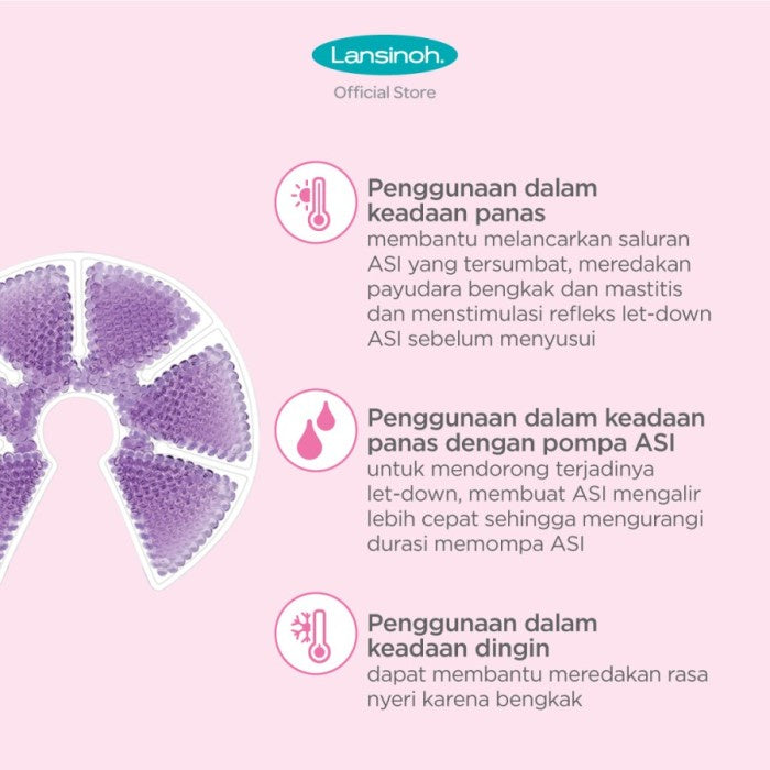 LANSINOH Thera Pearl 3In1 Hot Or Cold - Kompres Payudara Hangat Dingin