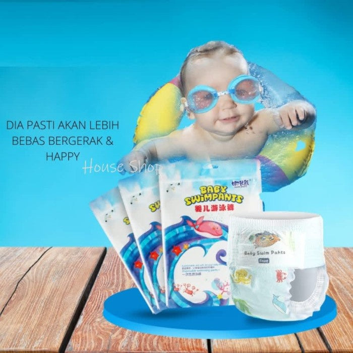 HS-0030 Popok Renang Bayi Batita Balita Tahan Air Baby Swim Diapers