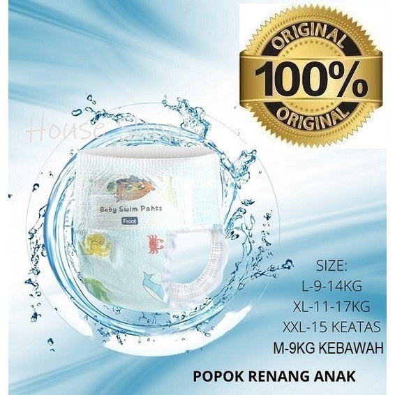 HS-0030 Popok Renang Bayi Batita Balita Tahan Air Baby Swim Diapers