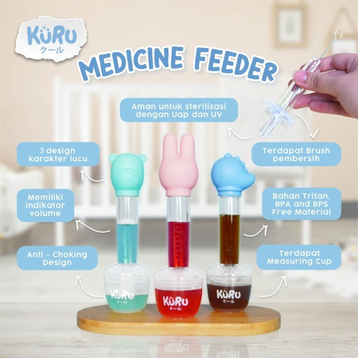 KURU Baby Medicine Feeder MF1 | Alat Bantu Minum Obat Susu Pipet Bayi