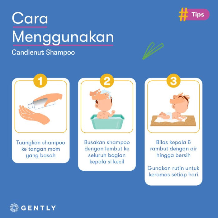 Gently Candlenut Shampoo | Shampoo Kemiri Bayi dan Anak 100ml
