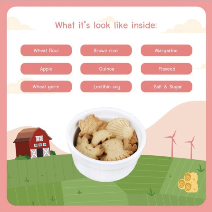 PEACHY Multigrain Cookies 50gr | Biskuit Snack Cemilan Sehat Bayi