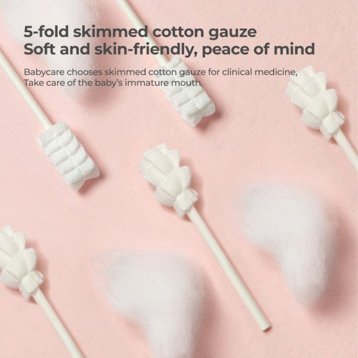 BC BABYCARE ORAL CLEANER PEMBERSIH LIDAH GIGI MULUT BAYI GAUZE STICK