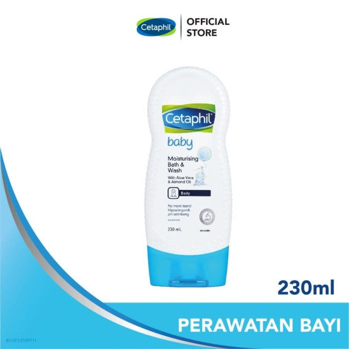 Cetaphil Baby Moist Bath & Wash 230ml Perawatan Sabun Mandi dan Shampo