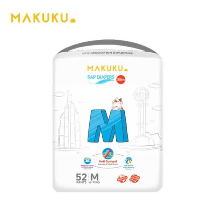 Makuku SAP Diapers Slim Pants Popok Celana Bayi Slim M52