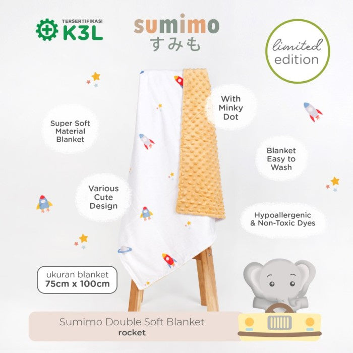 Sumimo Double Soft Newborn Blanket Selimut Bayi