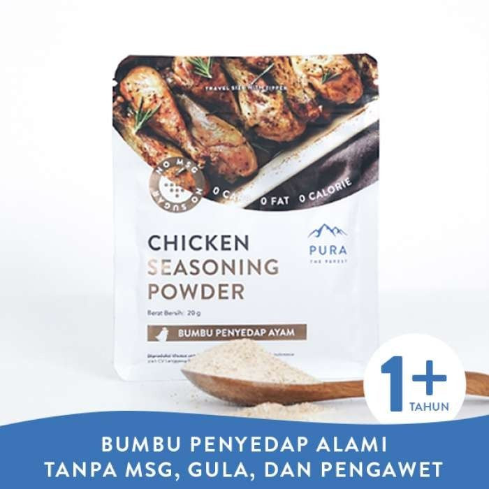 Pura Seasoning Sachet Beef Chicken Vegan Food Anchovy White Bait 20gr