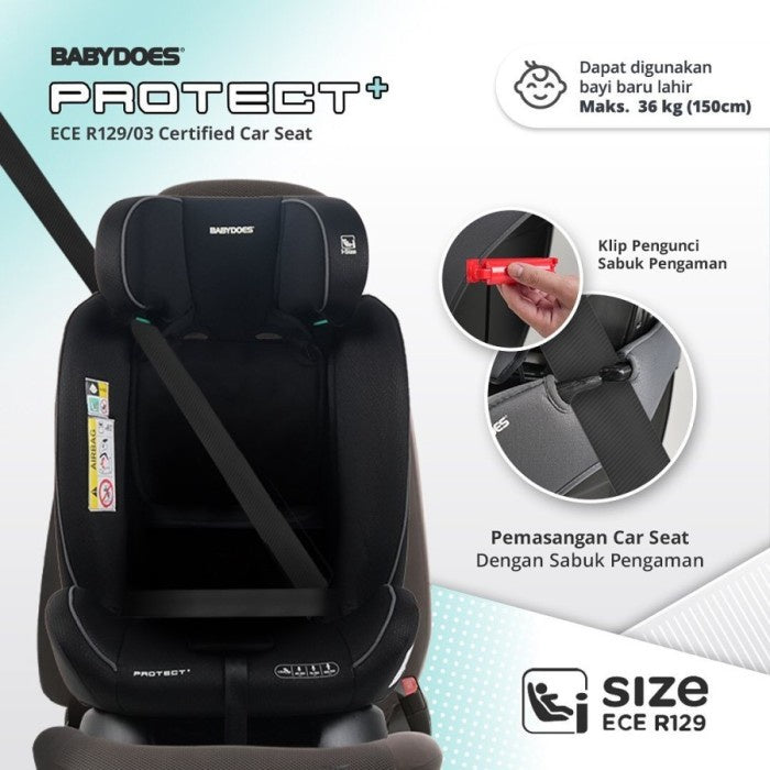 Car Seat Dudukan Mobil Anak Babydoes Protect+ ECE R129/03 Certified