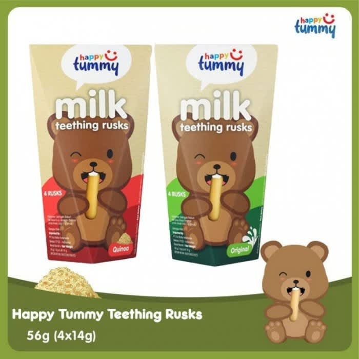 Happy Tummy Milk TEETHING RUSK Biscuit 56g