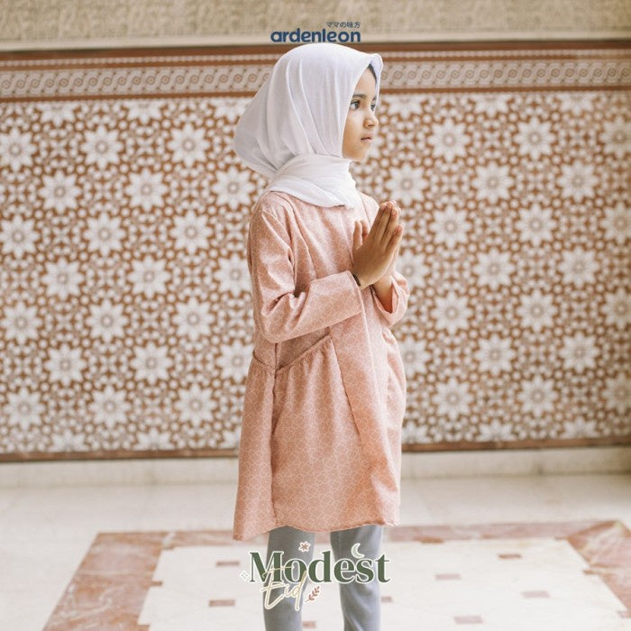 ARDENLEON Rok Anak Raya Girls Dress Lebaran Matching Family