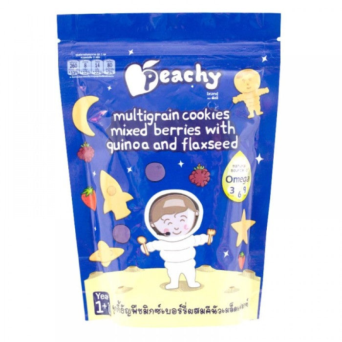 PEACHY Multigrain Cookies 50gr | Biskuit Snack Cemilan Sehat Bayi