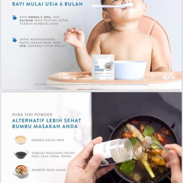 Pura Seasoning Sachet Beef Chicken Vegan Food Anchovy White Bait 20gr