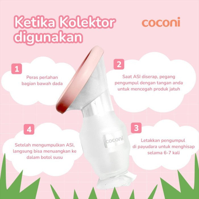 COCONI Breastmilk Collector | Botol Silikon Penampung ASI | Pompa ASI