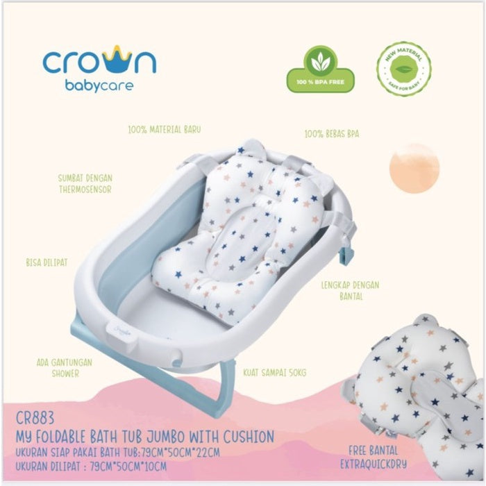 Crown Snuggle My Compact Foldable Bathtub CR883 Jumbo