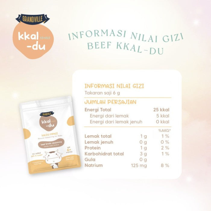 Grandville KKaldu Kaldu Ayam Sapi Salmon MPASI BB Booster NON MSG