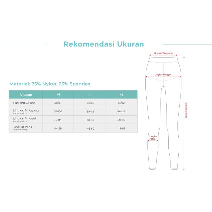 MOOIMOM Super Elastic Pregnancy Legging - Celana Legging Hamil