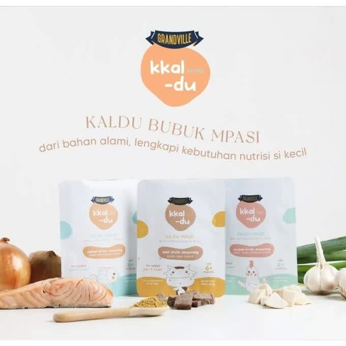 Grandville KKaldu Kaldu Ayam Sapi Salmon MPASI BB Booster NON MSG