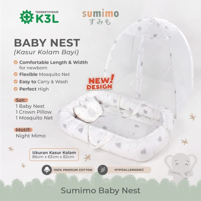 Sumimo Baby Nest / Kasur Kolam Kelambu