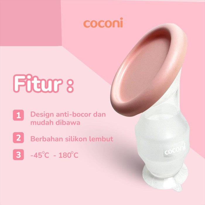 COCONI Breastmilk Collector | Botol Silikon Penampung ASI | Pompa ASI