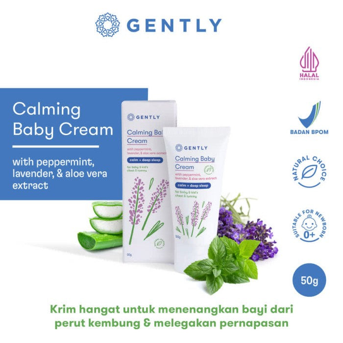 Gently Calming Baby Cream | Krim Penghangat dan Pereda Kolik Bayi 50gr