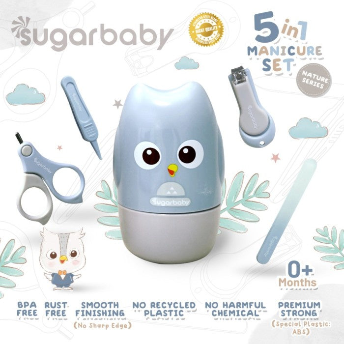 5in1 Manicure Set Nature Series (Perlengkapan Manikur Bayi 5in1)